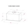 Витяжка кухонна Perfelli DESIGN VISION 6 BIANCO SILENZIO зображення 12