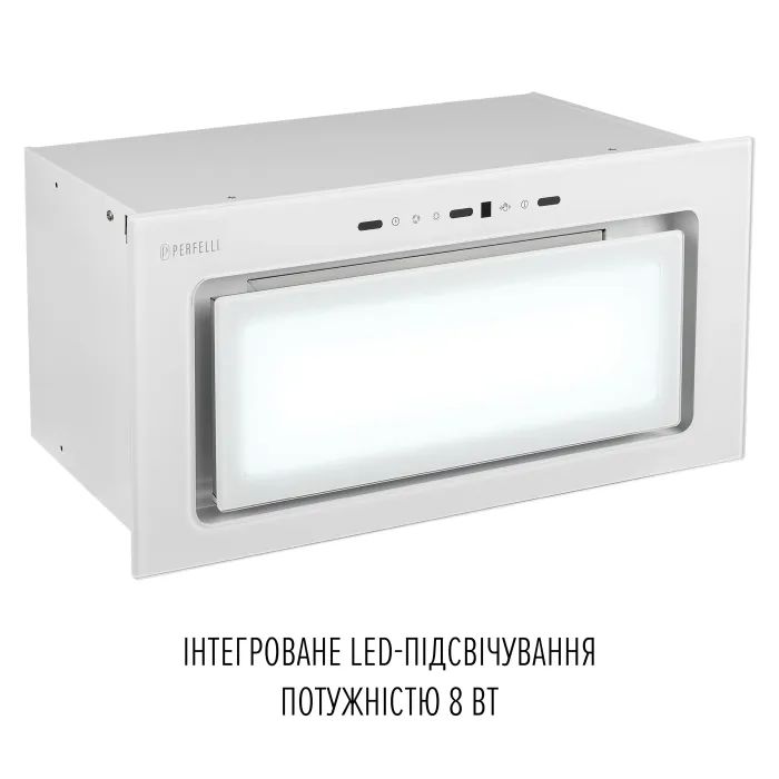Витяжка кухонна Perfelli DESIGN VISION 6 BIANCO SILENZIO зображення 4