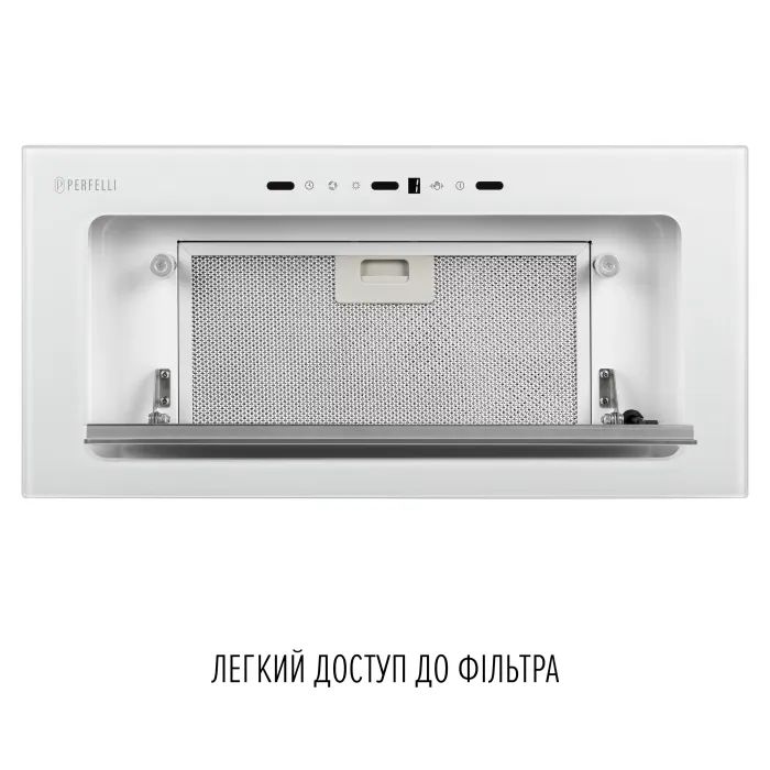 Витяжка кухонна Perfelli DESIGN VISION 6 BIANCO SILENZIO зображення 7