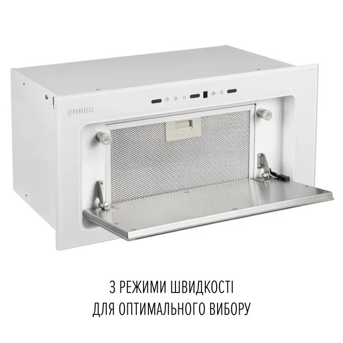 Витяжка кухонна Perfelli DESIGN VISION 6 BIANCO SILENZIO зображення 8