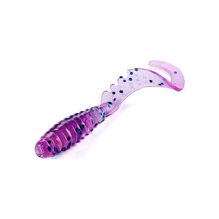 Силикон рыболовный FishUP Fancy Grub 2.5" 026 - Flo Chartreuse/Green (10шт/уп) (1864.01.22) изображение 2