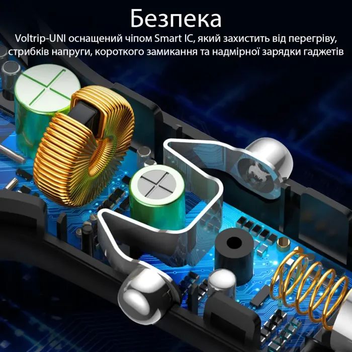 Зарядное устройство Promate voltrip-uni.black изображение 5