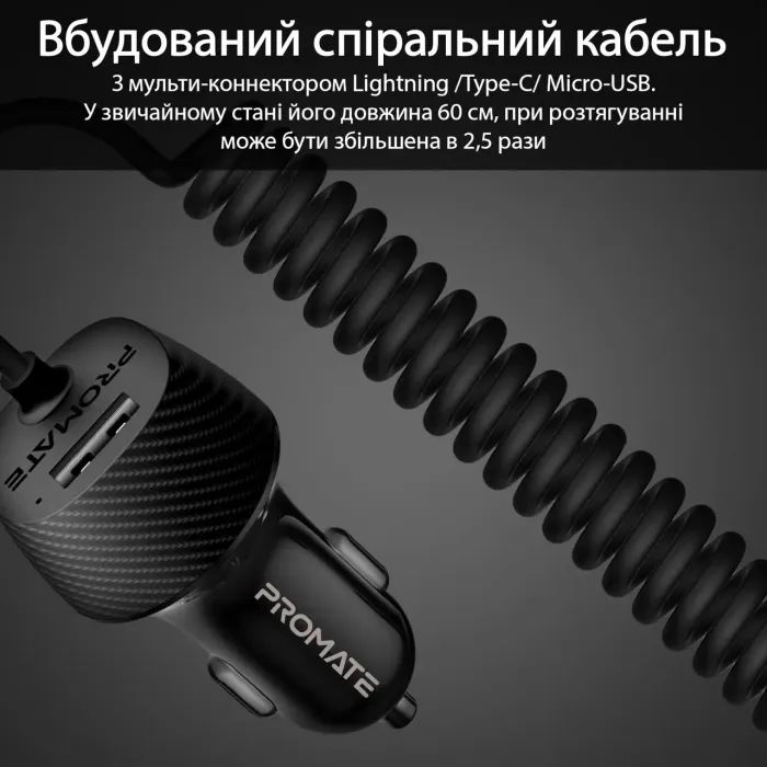 Зарядное устройство Promate voltrip-uni.black изображение 6