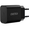 Зарядний пристрій Choetech 1xUSB 20W (1 USB-C) PD matte wall charger black (Q5004-EU-BK)