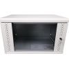 Шкаф настенный Eserver 6U, 600х500х370 (Ш*Г*В), стекло, серый (ES-Е650G)