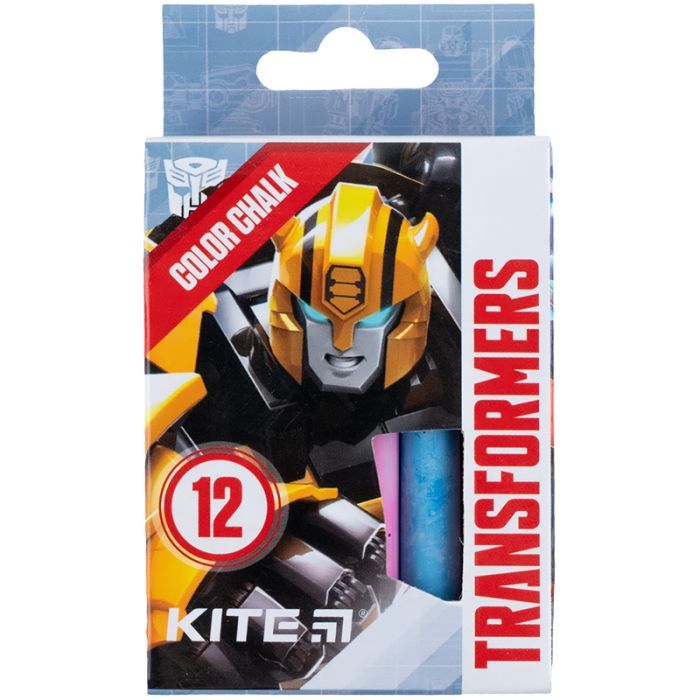Мел Kite цветные Jumbo Transformers, 12 цветов (TF24-075)