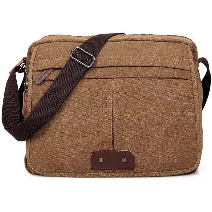 Сумка Vintage Текстильная Коричневая (14445)