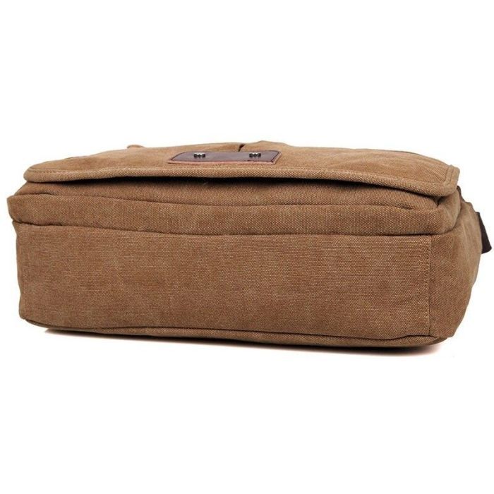 Сумка Vintage Текстильная Коричневая (14445) изображение 2