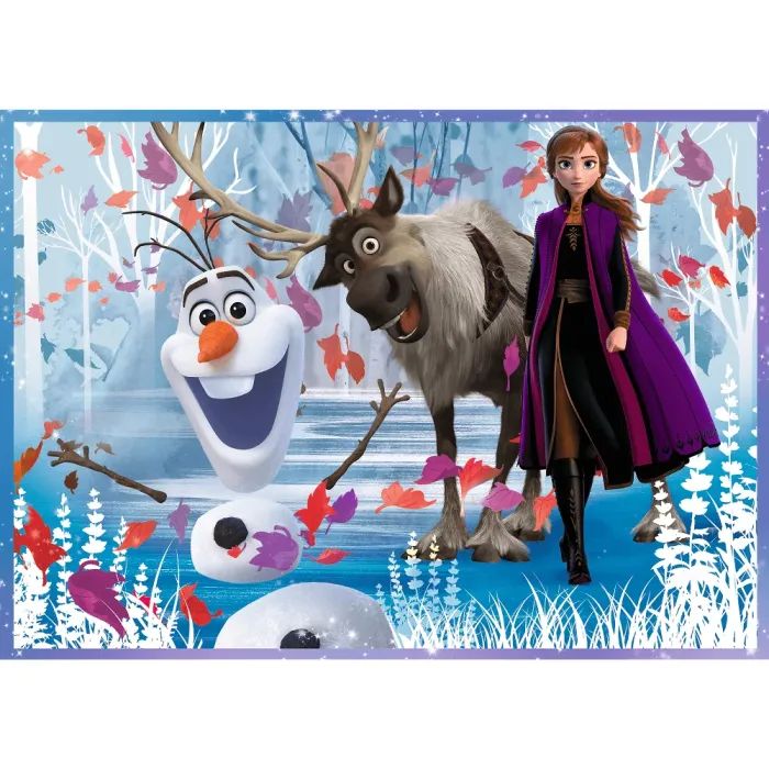 Пазл Trefl Frozen Путешествие в неизвестное 4 in 1 (35, 48, 54, 70) элемента (5900511343236) изображение 3