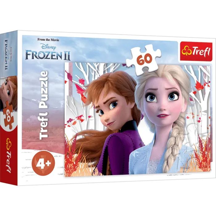 Пазл Trefl Frozen Зачарований світ Анни та Ельзи 60 елементів (5900511173338)