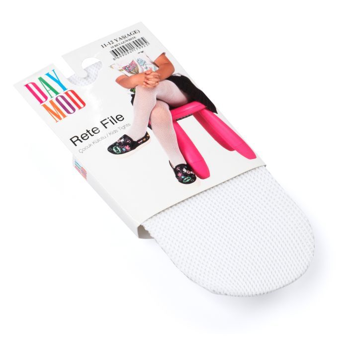 Колготки детские Daymod сетка (D2123016-146G-white)