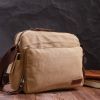 Сумка Vintage Мужская мессенджер из текстиля Песочная (22206) изображение 9