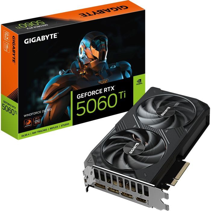 Відеокарта GIGABYTE GeForce RTX5060Ti 16Gb WINDFORCE OC (GV-N506TWF2OC-16GD) зображення 11