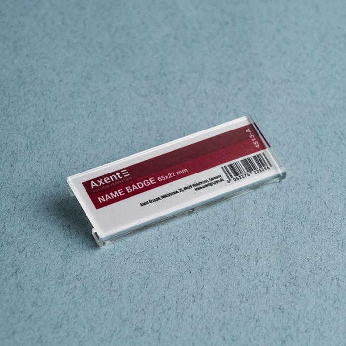 Бейдж Axent акриловий на магніті 4513 (65х22 мм) (4513-A) зображення 3