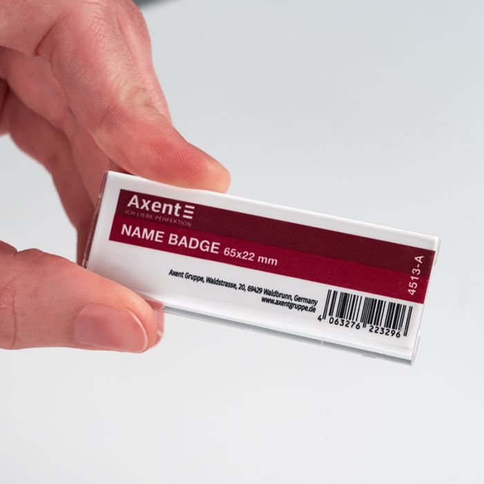 Бейдж Axent акриловий на магніті 4513 (65х22 мм) (4513-A) зображення 4