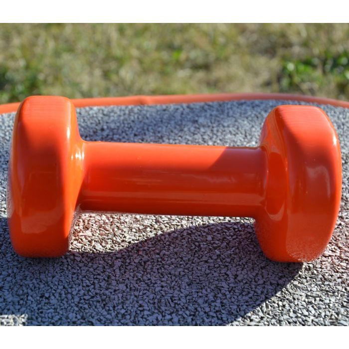 Гантель PowerPlay PP_4103 вінілова 1 кг Помаранчева (PP_4103_1kg) зображення 5