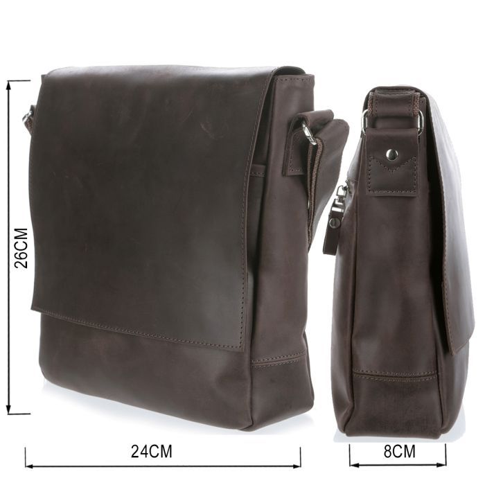 Сумка Shvigel Мессенджер Коричневая (00886) изображение 3