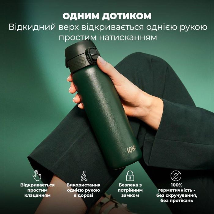 Пляшка для води ION8 OneTouch Vacuum Insulated 500 мл Blue (I8TS500BLU) зображення 2