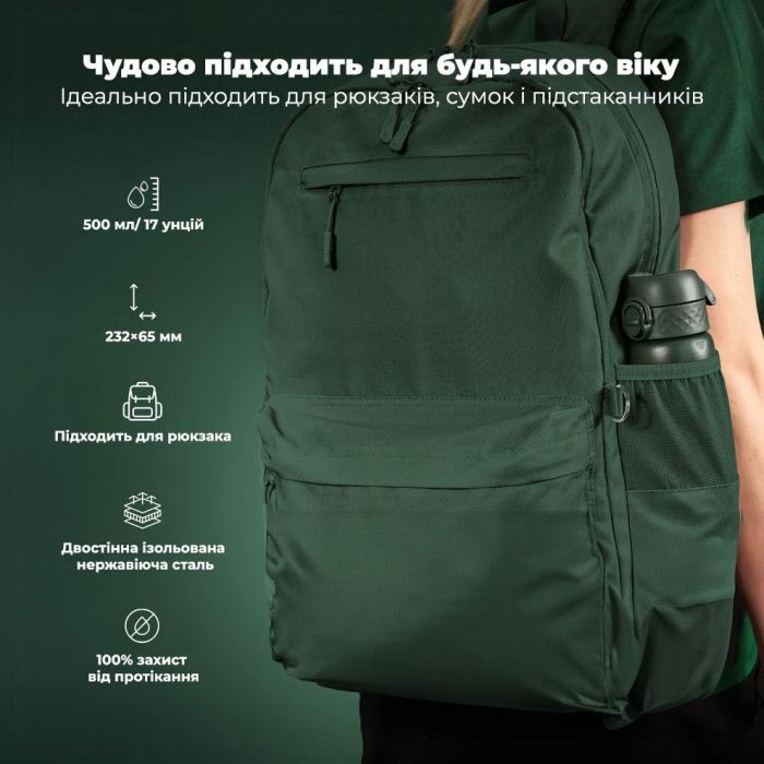Пляшка для води ION8 OneTouch Vacuum Insulated 500 мл Blue (I8TS500BLU) зображення 5