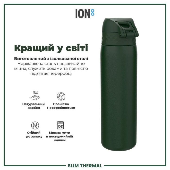 Пляшка для води ION8 OneTouch Vacuum Insulated 500 мл Blue (I8TS500BLU) зображення 6