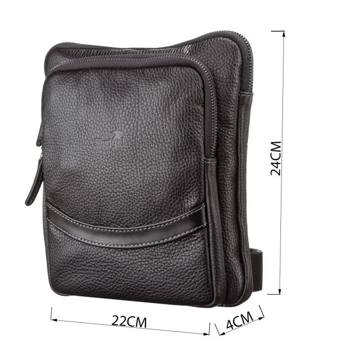 Сумка Shvigel Кожаная Черная (11090) изображение 4