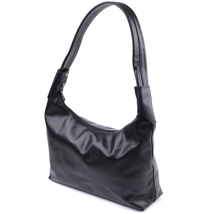 Сумка Shvigel На плечо из натуральной кожи Черная (22828) изображение 2