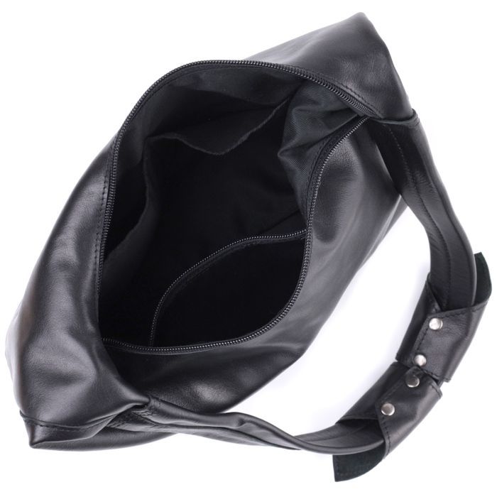 Сумка Shvigel На плечо из натуральной кожи Черная (22828) изображение 7