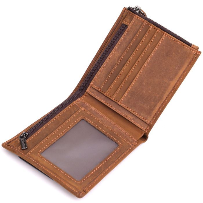 Гаманець Vintage З натуральної шкіри Коричневий (22856) зображення 6