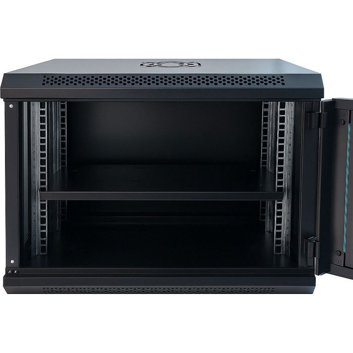 Шкаф настенный GEAR 9U 19" 600x450x500 мм, + полка 19", black (GWMSN-9U-600-450) изображение 2