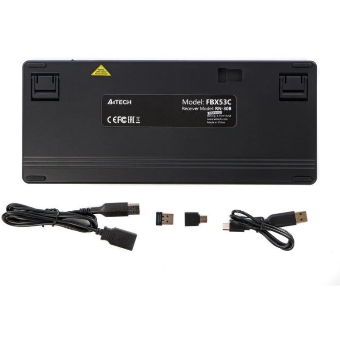 Клавиатура A4Tech FBX53C Wireless/Bluetooth UA Black (4711421001908) изображение 10