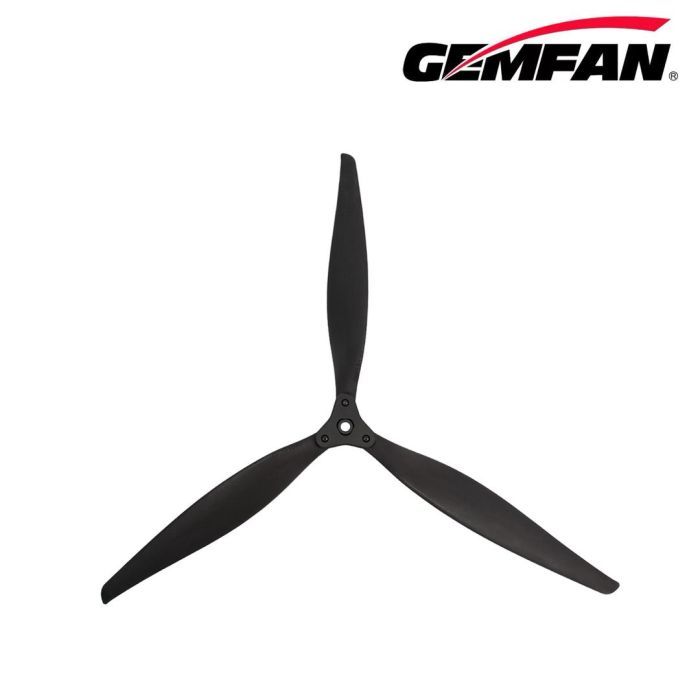 Пропелер для дрона Gemfan F1510 Folding 3 Blade Glass Fiber Nylon - Black 1CW + 1CCW (PMGNF1510-3A2) зображення 4