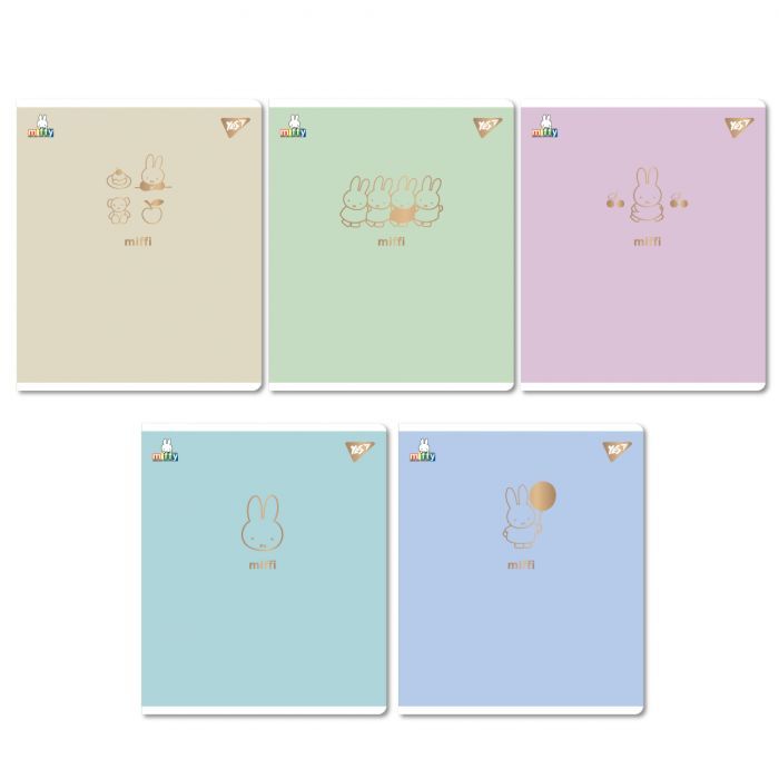 Тетрадь Yes Gold Miffy А5 12 листов клетка (767492)