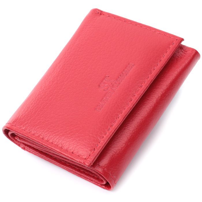 Гаманець ST Leather З натуральної шкіри Червоний (22741)