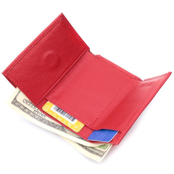 Гаманець ST Leather З натуральної шкіри Червоний (22741) зображення 7