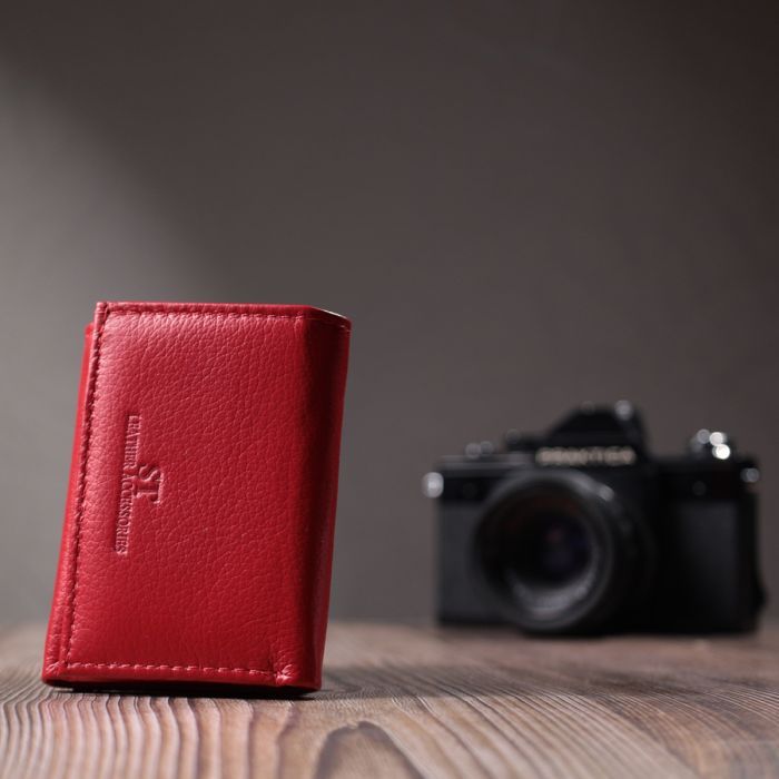 Гаманець ST Leather З натуральної шкіри Червоний (22741) зображення 9