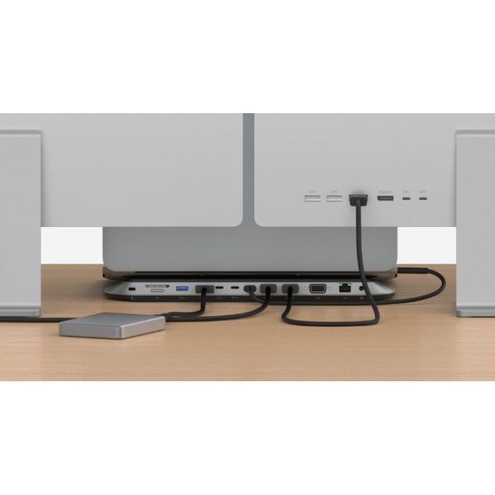 Концентратор Belkin USB-C 11in1 Multimedia Pro Dock (INC014BTSGY) зображення 2