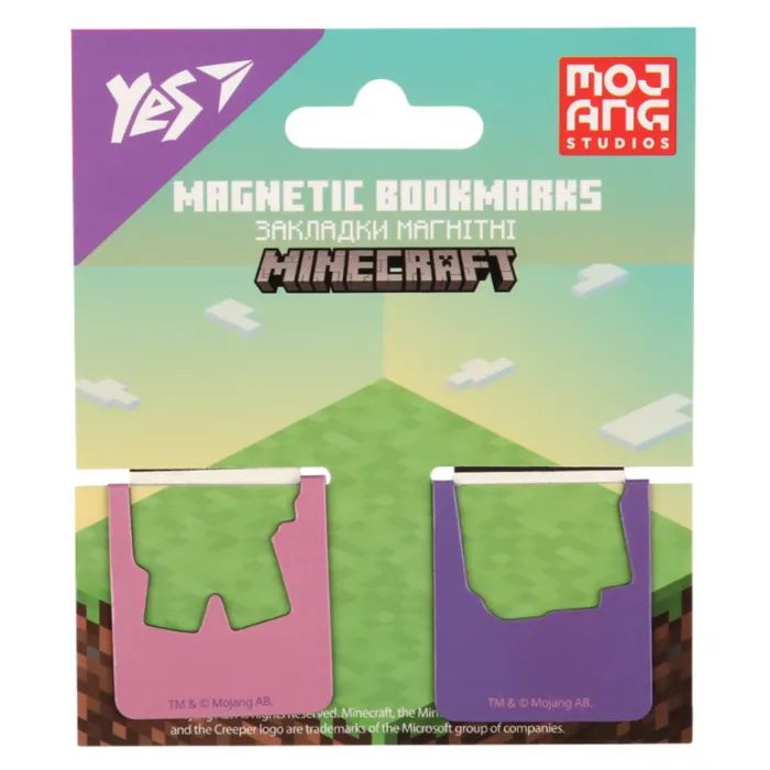 Закладки для книг Yes магнітні Minecraft.Spring, висікання, 2 шт (708446) зображення 2