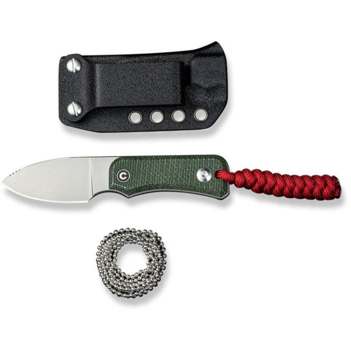 Нож Civivi Baby Banter Fixed Blade, Green Micarta, Satin (C23045-2)