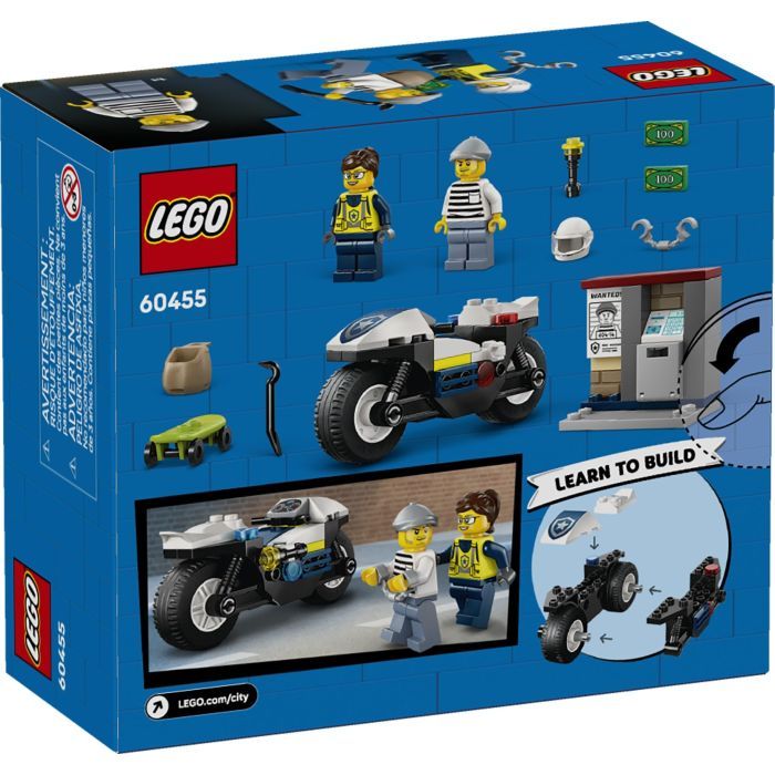 Конструктор LEGO City Переслідування на поліцейському мотоциклі (60455) зображення 7