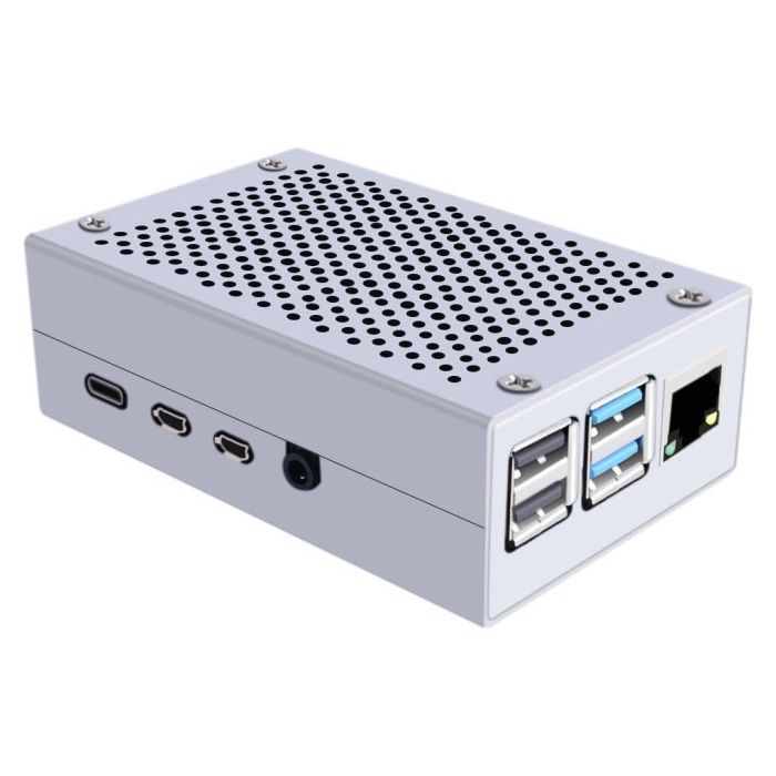 Корпус для Микро ПК Pi HUT for Raspberry Pi 4 Alu (102500)
