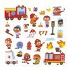 Развивающая игрушка Janod Магнитные истории Пожарные 30 элементов (J05453) изображение 6