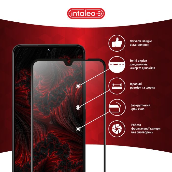 Скло захисне Intaleo Full Glue Xiaomi Poco C75 Black (1283126608001) зображення 3