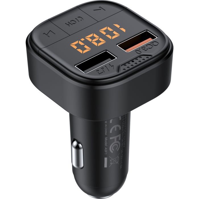 FM модулятор Armorstandart ASF1 18W QC3.0 2xUSB black (ARM82826) изображение 2