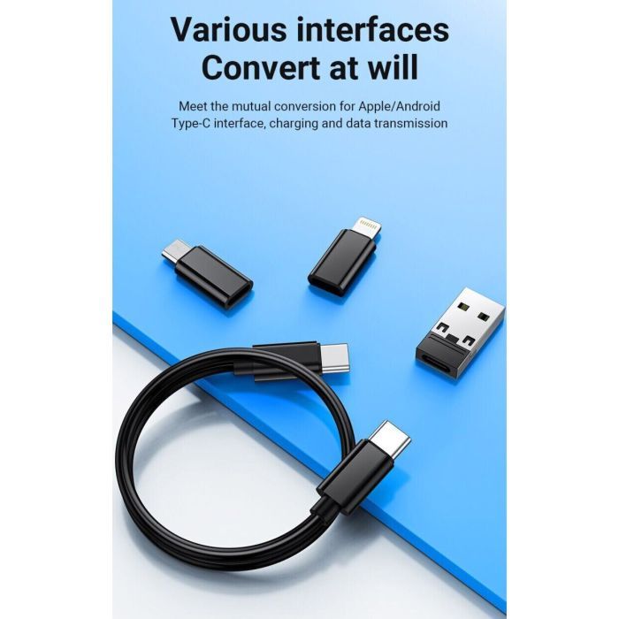 Дата кабель USB charging cable set Treasure box U114 black HOCO (6931474790750) изображение 8 Дата кабель USB charging cable set Treasure box U114 black HOCO (6931474790750) изображение 8
