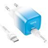Зарядний пристрій HOCO C101A USB-C PD20W + cable USB-C to USB-C Ice Blue (6931474769398) зображення 5