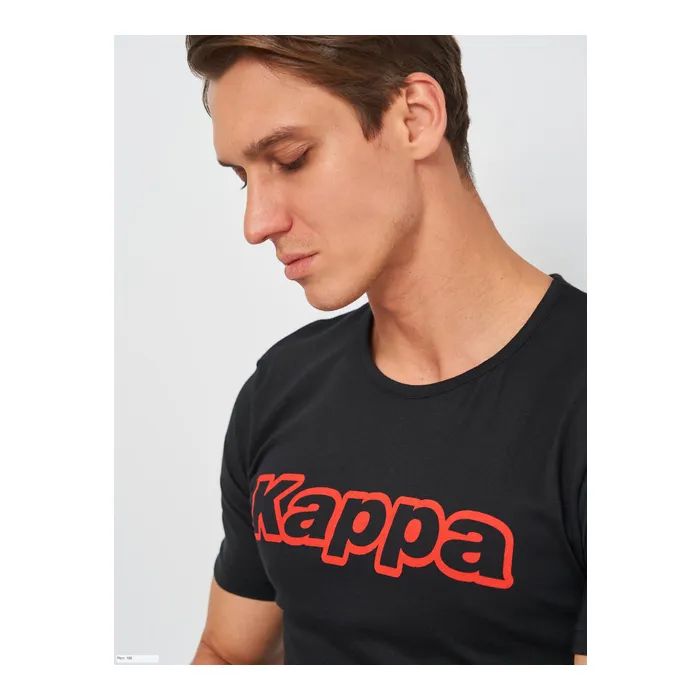 Футболка Kappa T-shirt Mezza Manica Girocollo K1335 Bianco con stampa logo pet білий L (8032522599085) зображення 4