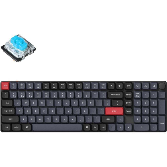 Клавіатура Keychron K17 PRO Gateron MX 2.0 Red QMK Hot-swap Wireless/Bluetooth/USB-А UA Black (K17P-H1-UA)