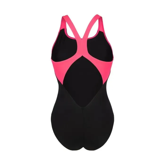 Купальник Arena Dreamhline Swimsuit V Back 008328-500 чорний, фіолетовий, бірюзовій 42 (3468337427971) изображение 5