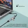 Концентратор Promate USB-C 4-in-1 порти Promate litehub-4.grey (litehub-4.grey) зображення 2