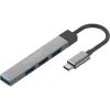 Концентратор Promate USB-C 4-in-1 порти Promate litehub-4.grey (litehub-4.grey)